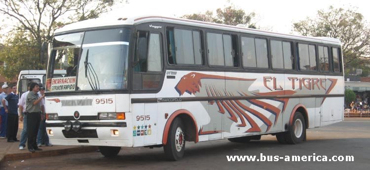 Mercedes-Benz OF 1620 - Marcopolo Viaggio GV 1000 (en Paraguay) - El Tigre
