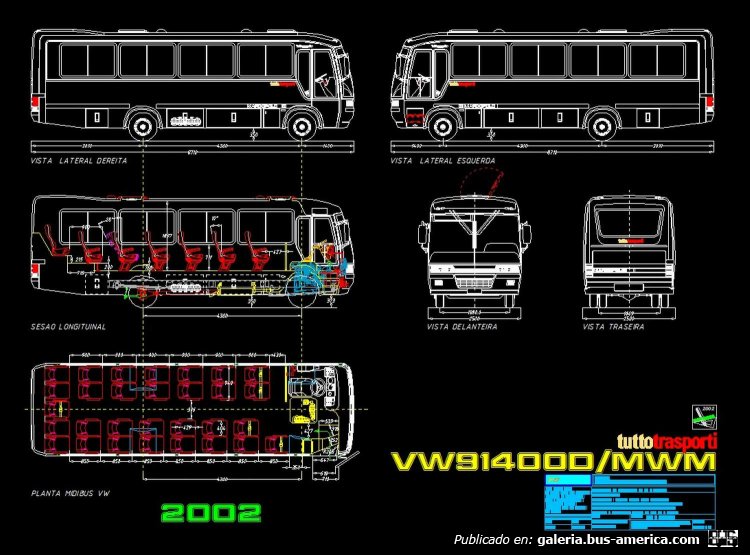 CARROCERIAS TUTTOTRASPORTI Ltda BRASIL
PROYECTO/CALCULO/DIBUJOCAD/DIRECCION TECNICA JAR2000
PLANO CAD
Palabras clave: MIDIBUS