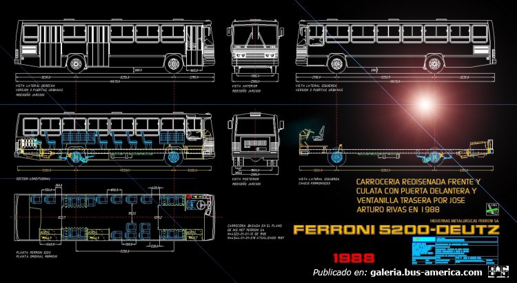 CARROCERIAS FERRONI CORDOBA
PROYECTO DE RESTILO DE FERRONI URBANO
PROYECTO Y DISEÑO JAR2000
Palabras clave: URBANO