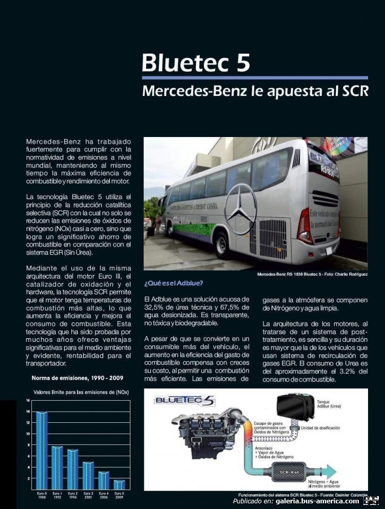 MERCEDES BENZ TECNICA
REPORTE REVISTA COLOMBIA BUS
COLECCION JAR2000
Palabras clave: OMNIBUS