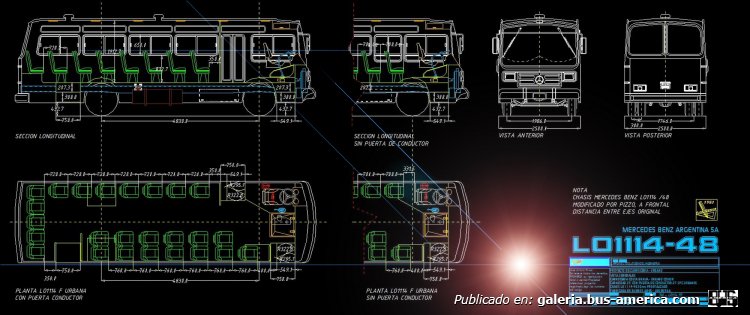 CARROCERIAS COSTA BRAVA BUENOS AIRES ARGENTINA
DIBUJO REALIZO PARA EL DIAGRAMA DE CARGAS DE LA MODIFICACION DEL CHASIS - JAR2000 - PLANO BASADO EN UN DIBUJO DE ANIBAL TRASMONTE
Palabras clave: URBANO