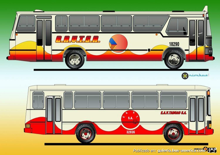 CARROCERIA NIMBUS RODOVIARIA Ltda CAXIAS DO SUL RG BRASIL
GRAFICA REALIZA EN 1976/7 EN NIMBUS 
POR JAR - JAR2000
Palabras clave: URBANO