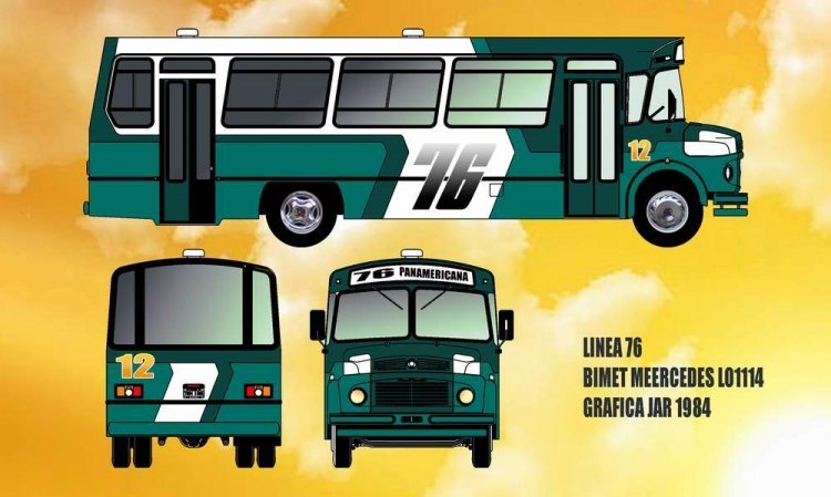 CARROCERIA BIMET
CARROCERIA BIMET BUENOS AIRES
LINEA 76 BUENOS AIRES
GRAFICA JAR 1984
Palabras clave: MERCEDES