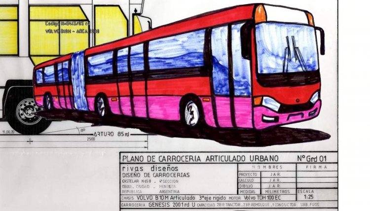 PROYECTO DE ARTICULADO JAR 1984-5
PROYECTO DE UNA CARROCERIA ARTICULADA PARA LA ARGENTINA SOBRE CHASIS VOLVO B10M CON TERCER EJE RIGIDO TDH100EC
Palabras clave: ARTICULADO