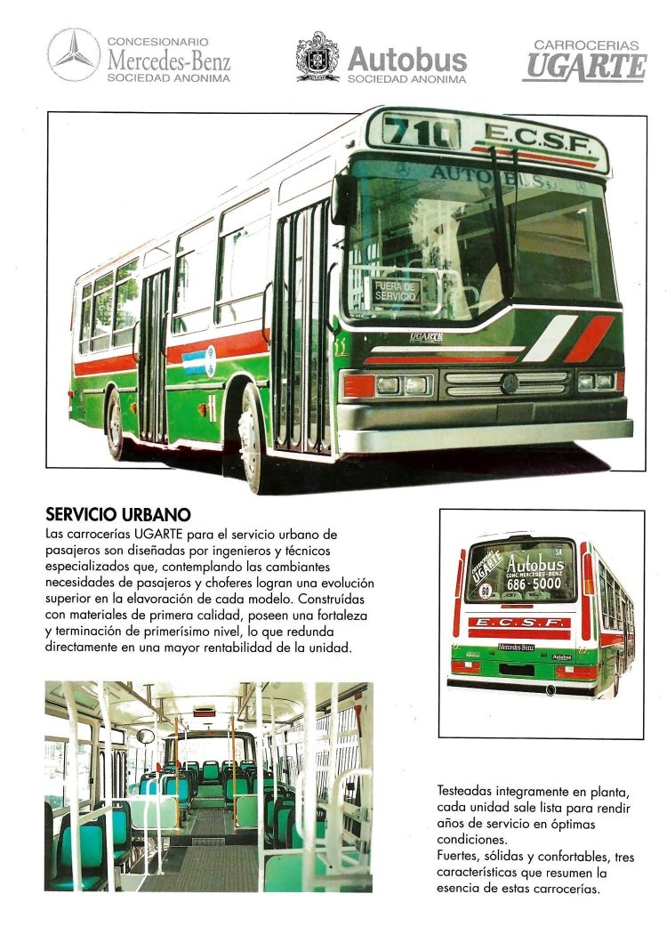 Mercedes-Benz OHL 1621 - Ugarte 29 - ECSF
Línea 710 (Pdo. S. Fernando), interno 11

FOLLETOS DE FABRICA
COLECCION JAR 2000
Palabras clave: URBANO