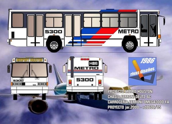 FERRONI METRO PROYECTO (en U.S.A.)
INDUSTRIA METALURGICAS FERRONI - CORDOBA
PROYECTO DE CARROCERIA SOBRE CHASIS FERRONI-DEUTZ PARA LOS AEROPUERTOS DE ESTADOS UNIDOS 1986
Palabras clave: FERRONI