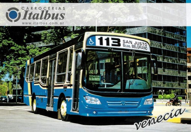 Mercedes-Benz OH 1115 - Italbus Venecia - Bernardino Rivadavia
Línea 113 (Buenos Aires)

FOLLETOS DE FABRICAS-TARJETA
COLECCION JAR 2000
Palabras clave: URBANO