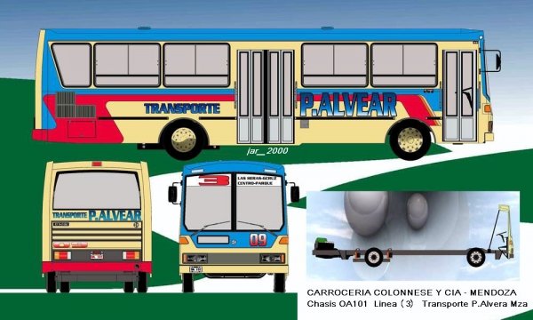 COLONNESE y CIA
CARROCERIA FABRICADA POR COLONNESE Y CIA EN EL ANO 1994 SOBRE CHASIS OA101 CON FRENTE ORIGINAL EL DETALLE OA101, PARA LA LINEA 3 FUERON 3 COCHES.
Palabras clave: OA101
