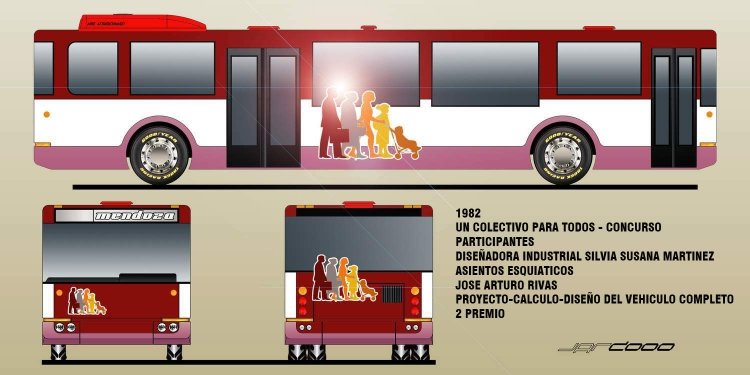 CARROCERIA Y CHASIS RIVAS DISEÑOS 1982
CONCURSO UN COLECTIVO PARA TODOS
2 PREMIO Y MENCION DE HONOR
Palabras clave: URBANO