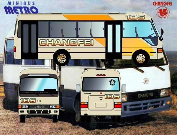 CHANGFEI METRO - VEHICULO CHINO
FABRICA ZHANGJIANGANG LIGHT AUTOMOBILES WORKS - CHINA
PRODUCTORA DE LAS MARCAS YUEJIN - CHANGFEI - METRO Y OTRAS
MINIBUS CHANGFEI CORTO QUE VINO A ARGENTINA Y URUGUAY

Palabras clave: MINIBUS
