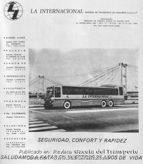 Volvo B10M - DIC LD 1014 - La Internacional
Fotógrafo: desconocido
Publicidad: La Internacional E.T.P. S.A.CI.I.F.
Publicado en revista: Gaceta del Transporte 124

Archivo originalmente posteado en la sección Carrocerías de Argentina de www.bus-america.com
