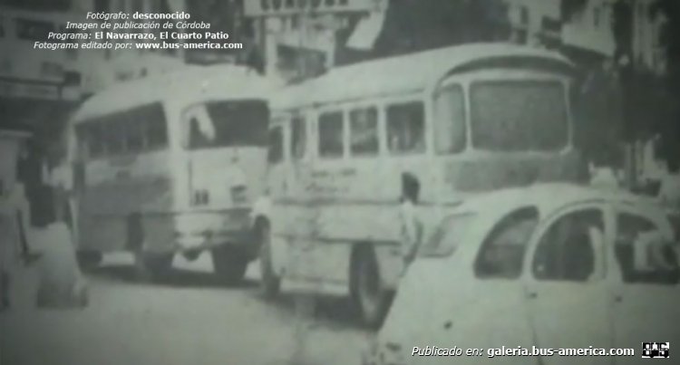 Bedford J6LZ1 - Vespaciani - San Alfonso
Camarógrafo: ¿?
Imágenes de canal de TV de Córdoba
Documental: El Navarrazo, serie El Cuarto Patio
Extraído de: https://www.youtube.com/watch?v=6eWcmamnJCA
