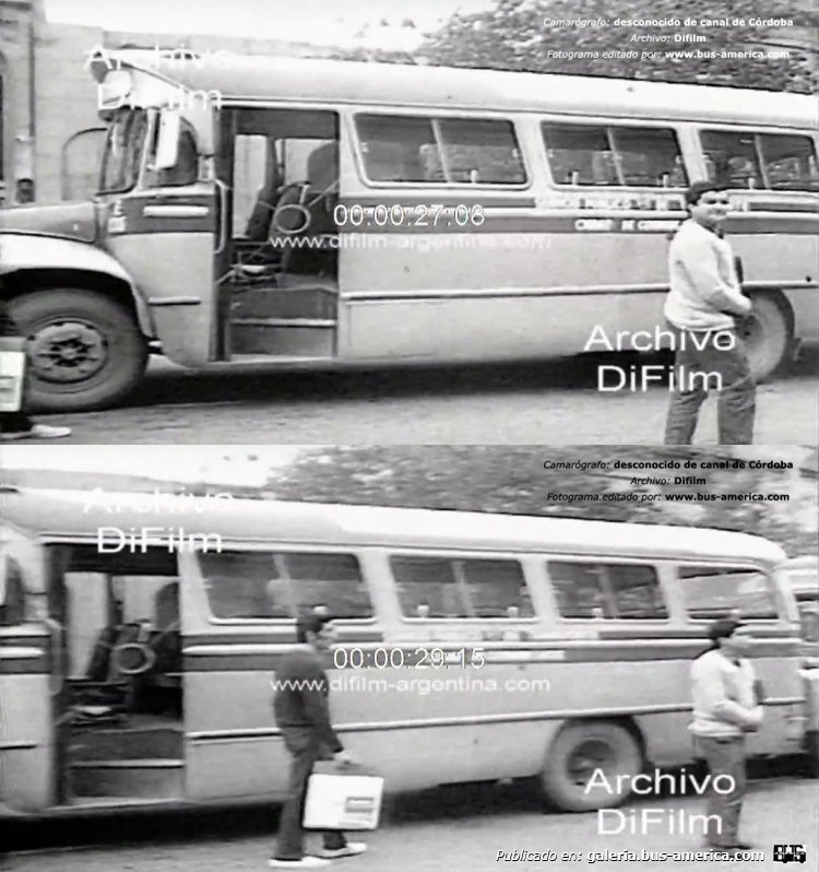 Bedford J6LZ1 - Vespasiani - Ciudad de Córdoba
Camarógrafo: desconocido
Canal de TV de Córdoba
Archivo: Di Film

En el mismo menciona: "En mayo de 1969, los trabajadores del transporte y otros gremios declararon un paro de actividades para los días 15 y 16 en protesta por las quitas zonales y el no reconocimiento de la antiguedad por transferencia de empresas, respectivamente." Pero acá las unidades todas, ya se encuentran pintadas y con su razón social SACIF que vino luego del cambio. Asi que por lo menos es de 1970
