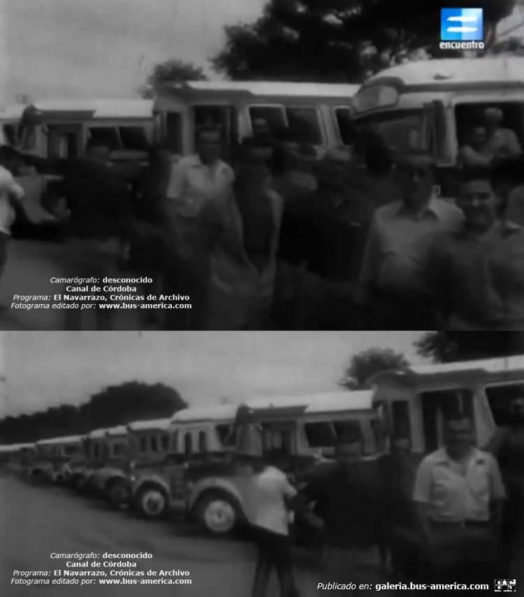 Chevrolet CD 62002 st - Vespaciani - Independencia
Camarógrafo: ¿?
Imágenes de canal de TV de Córdoba
Documental: El Navarrazo, serie Crónicas de Archivo, canal Encuentro
Extraído de: https://www.youtube.com/watch?v=F9fjshhcOEc

[Datos de derecha a izquierda]
