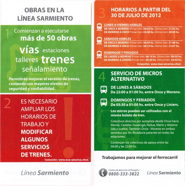 UGO MS - Línea Sarmiento
Horarios de trenes y omnibus de la "Línea Sarmiento"

¿Cual sería la empresa a cargo?
