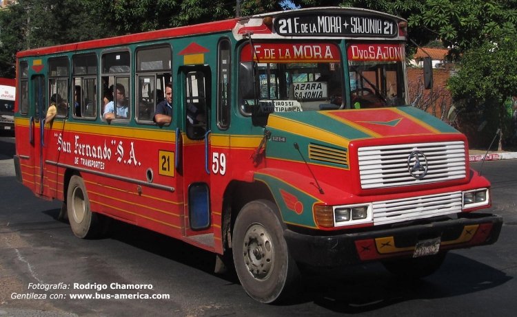 Mercedes-Benz L 1214 - Cebra - San Fernando
AXN343
http://galeria.bus-america.com/displayimage.php?pos=-10491

Fotografía: Rodrigo Chamorro
