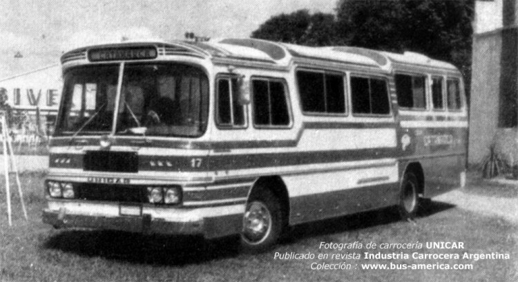 Mercedes-Benz LO 1114 frontalizado - Unicar - Coop. Catamarca 
Fotografía de carrocería : Unicar
Publicado en revista Industria Carrocera Argentina
