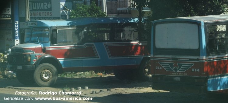 Mercedes-Benz L 1313 - El 14 - San José
¿ARJ---?
http://galeria.bus-america.com/displayimage.php?pos=-22261
http://galeria.bus-america.com/displayimage.php?pos=-22262
Fotografía: Rodrigo Chamorro
