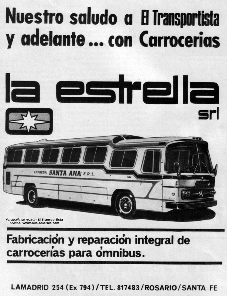Mercedes-Benz O-140 - La Estrella - Santa Ana
Publicado en revista: El Transportista, Nº 91
