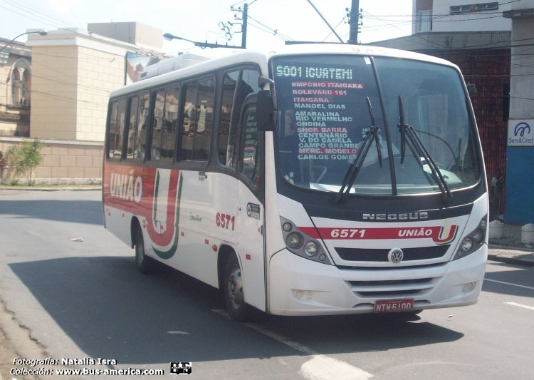 Volksbus 9-150 EOD - Neobus Thunder Plus - Uniao
NTW6100

Linha S001 (Salvador), carro 6571
Servicio Executivo

Fotografía: Natalia Isra
