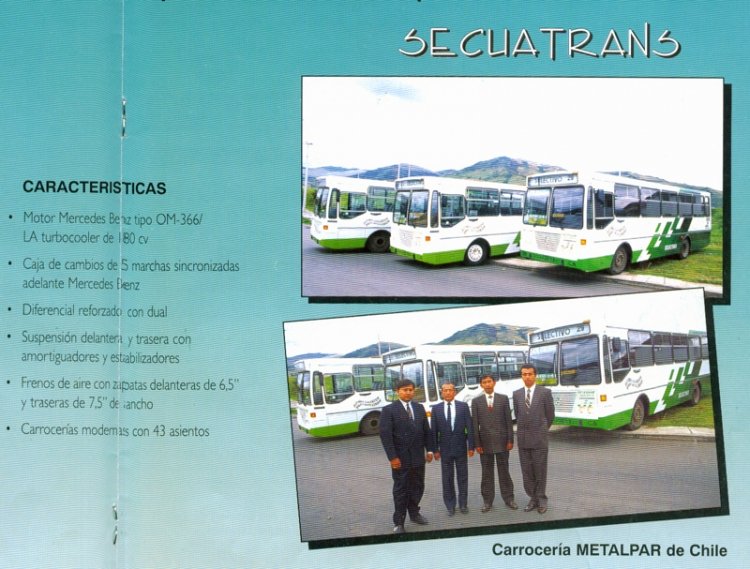 Metalpar Petrohue (en Ecuador)
Anuncio Revista Buen Viaje (Ecuador)

