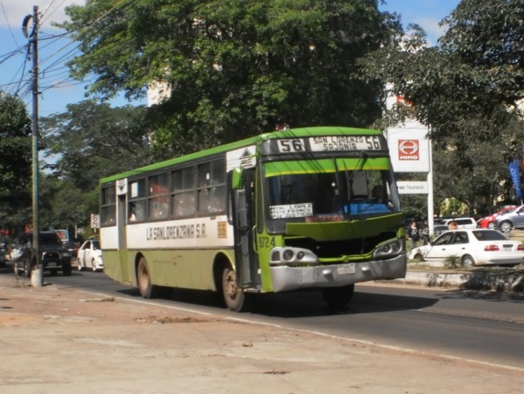 Mercedes-Benz OF1318 - Caio Alpha (en Paraguay) - La Sanlorenzana
