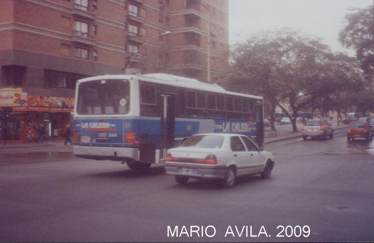 Busscar Urbanus (en Argentina) - COOP.  LA  CALERA
PASANDO  POR  LA  CAADA . 
