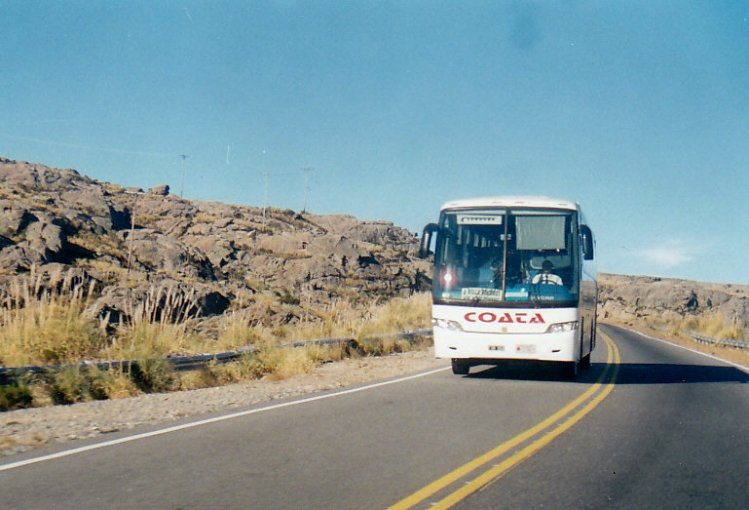 Busscar El Buss (en Argentina) - COATA  CORDOBA  SA.
RUTA  DE  LAS  ALTAS  CUMBRES.
