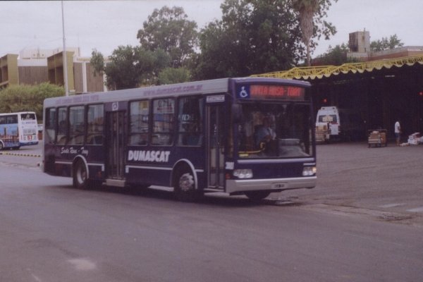 DUMASCAT  URBANO
SALIENDO, DESDE  TERMINAL, SANTA  ROSA.
