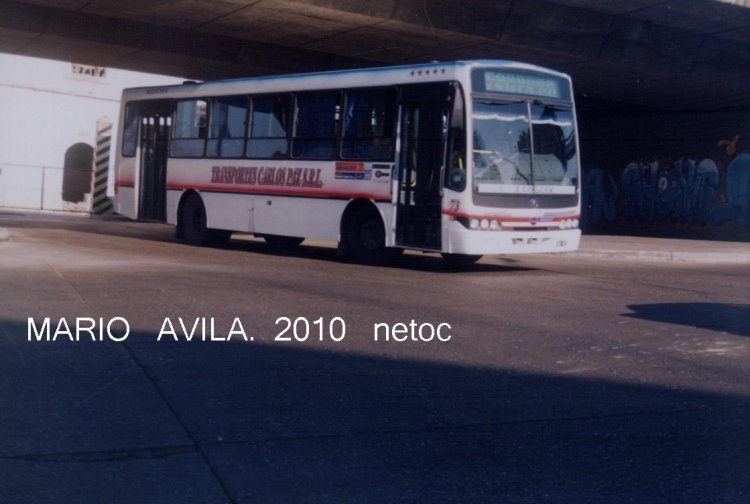 TRANSP .  CARLOS  PAZ
ENTRANDO  A  LA  TERMINAL  DE  OMNIBUS.
