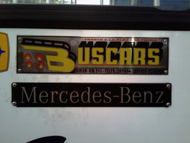 LOGOTIPO DE BUSCARS
FOTO DE LOGOTIPO CARROCERIA BUSCARS DE BUS 3004 LINEA 118 EN GUAYAQUIL
