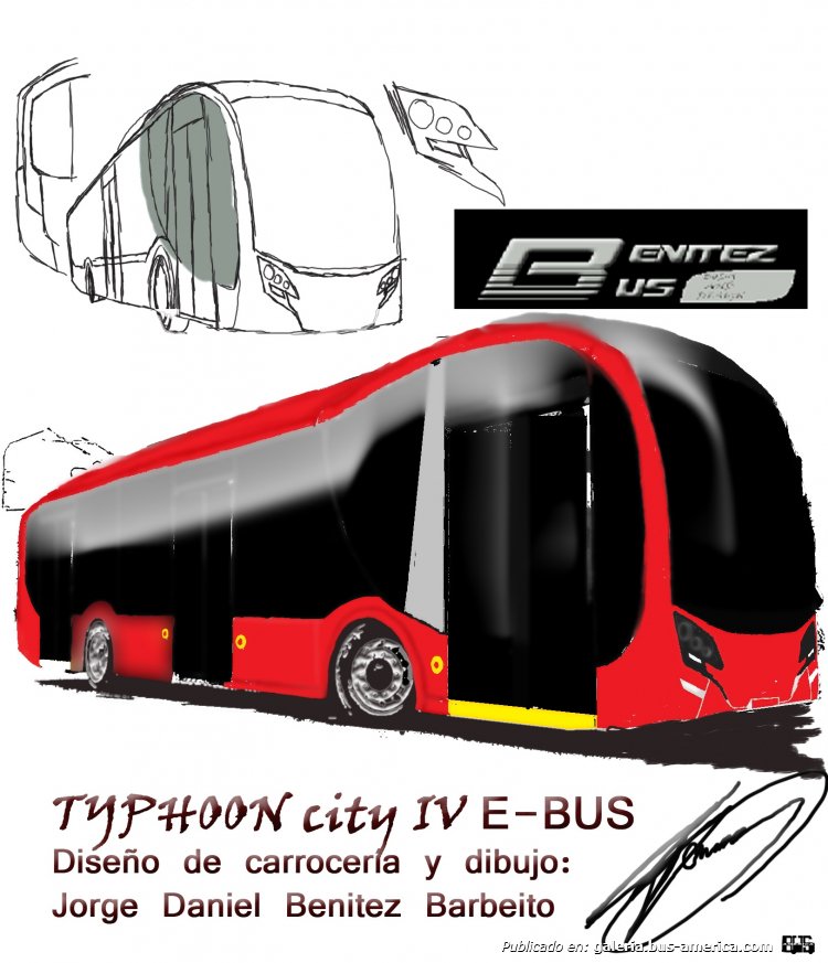 SKETCHS BENITEZBUS  TYPHOON E-BUS
Unos bocetos a mano coloreado digital del TYPHOON IV en su versión electrica
Palabras clave: diseño sin carrozar dibujo a mano TYPHOON electrico