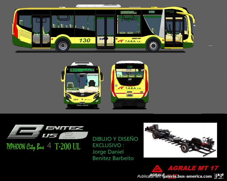 BenitezBus  Typhoon 4 Agrale MT17
Palabras clave: BenitezBus Agrale Typhoon 130