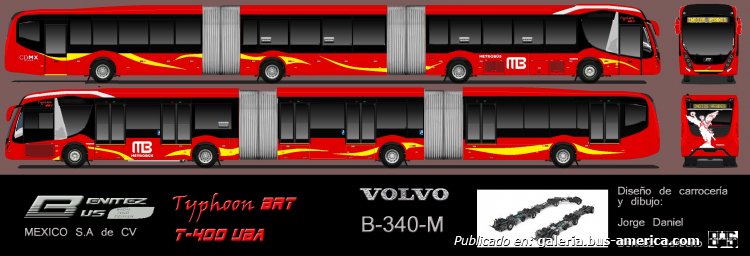 BenitezBus Typhoon BRT
Versión BRT del modelo Typhoon Bi-articulado para Mexico
Palabras clave: BenitezBus Typhoon BRT Mexico Volvo Metrobus