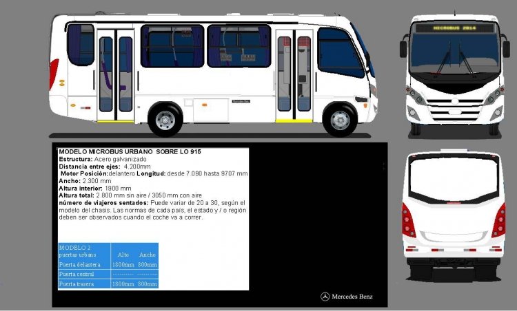 PROYECTO MICROBUS URBANO
PROTOTIPO MICROBUS URBANO SOBRE MB LO 915
Palabras clave: DISEÑOS SIN CARROZAR MERCEDES BENZ DANIEL BENITEZ MENDOZA