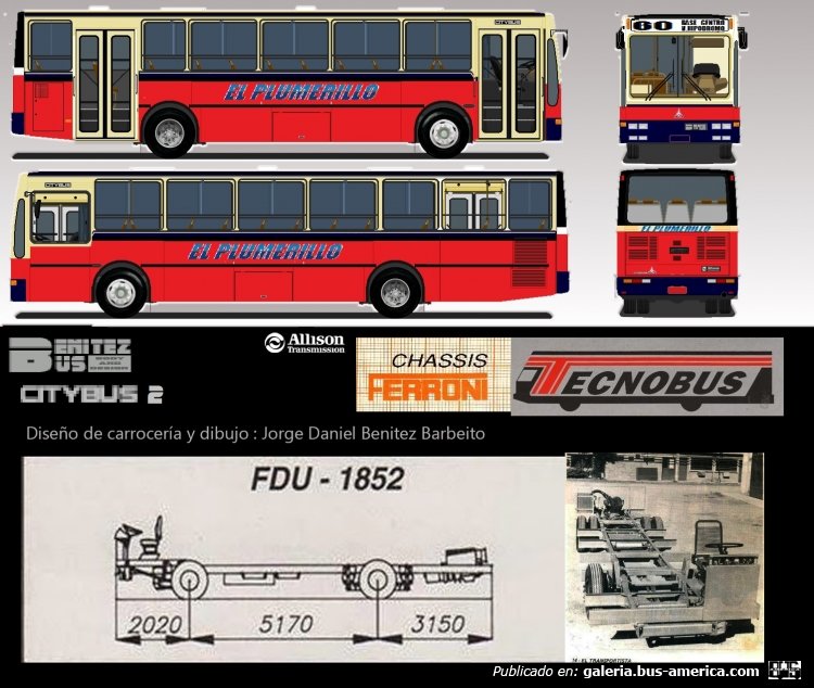 Benitez Bus 100 u Chasis Ferroni FDU 1852
la carrocera ficticia que continúa a la de mi padre JAB en este caso un diseño ficticio pero que casi fue real , ya que está basado en una trompa que mi padre ideo para los trolebuses Toshiba en 1988 yo la termine y en este caso la hice sobre chasis Ferroni
Palabras clave: BenitezBus Ferroni Mendoza