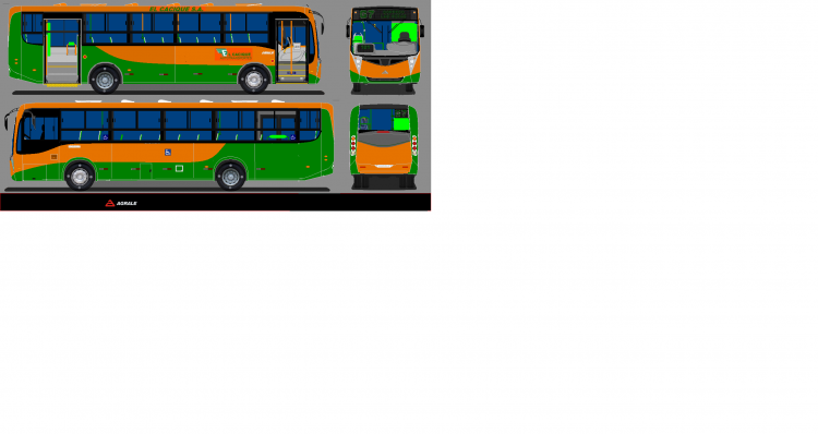 BUS URBANO 
DISEÑO EXCLUSIVO DE BUS URBANO SIN TERMINAR CON LOS COLORES DE EL CACIQUE
Palabras clave: BENITEZ BUS HURRICANE AGRALE DISEÑOS SIN CARROZAR