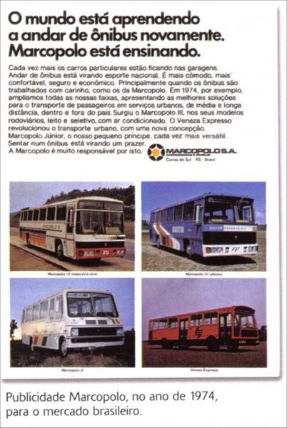 Marcopolo Generacin III
Marcopolo  publicidade em 1974
