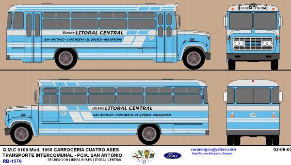 GMC Cuatro Ases
Amigo JAR, gran erudito y conocedor de buses del cono sur latinoamericano, esta es una representacion grafica de una Cuatro Ases - GMC ( imagen en pelicula la Batalla de Chile )
Palabras clave: GMC cuatro Ases