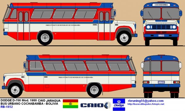 Recreacion grafica de bus boliviano ( Caio-Jaragua ) de la ciudad de Cochabamba
