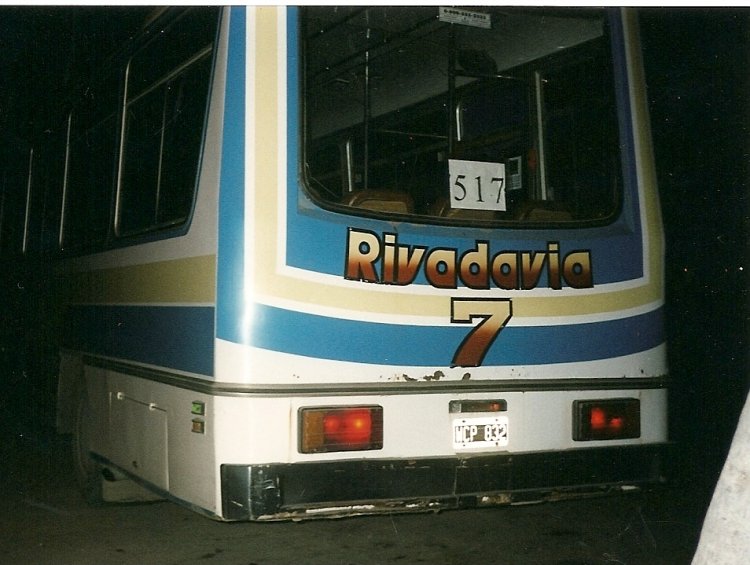 LOS QUE YO MANEJE!!!
RIVADAVIA al servicio de CIA DE OMNIBUS CDAD. DE  BAHIA BLANCA -3� ETAPA- A�OS DE FUNCIONAMIENTO 2002-2004
Se puede consultar la historia de esta l�nea en [url=http://revista.bus-america.com/Notas/517.htm] revista.bus-america.com 517
[/url]
