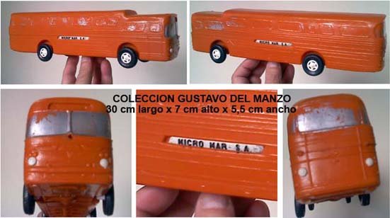 Mercedes-Benz O-317 - La Porteña - Micro Mar [Juguete en escala]
MICRO PLASTICO INFLADO INDUSTRIA ARGENTINA
IMITACION CARROCERIA LA PORTEÑA
