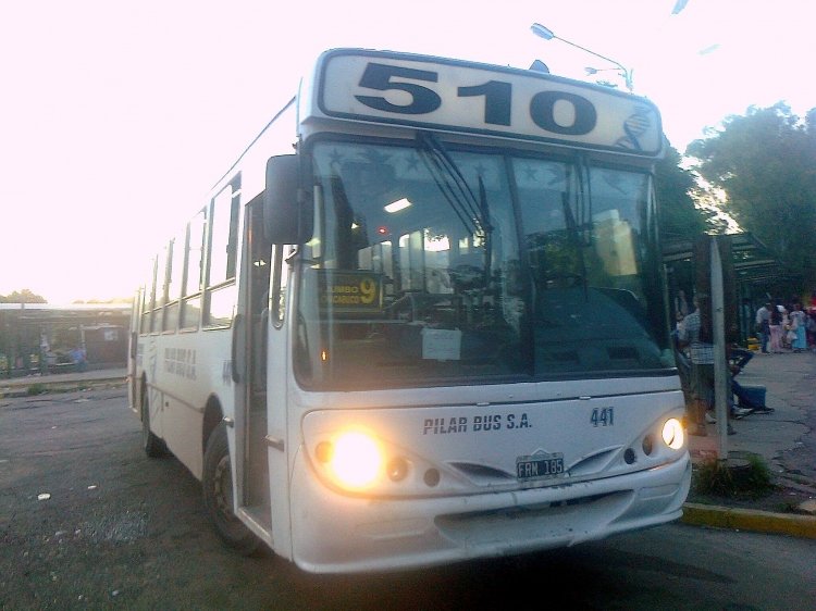 Mercedes-Benz OF 1417 - Bi-Met - Pilar Bus S.A.
FRM 185
Línea 510 - Interno 441

http://galeria.bus-america.com/displayimage.php?pid=28948

Palabras clave: Bimet Pilar