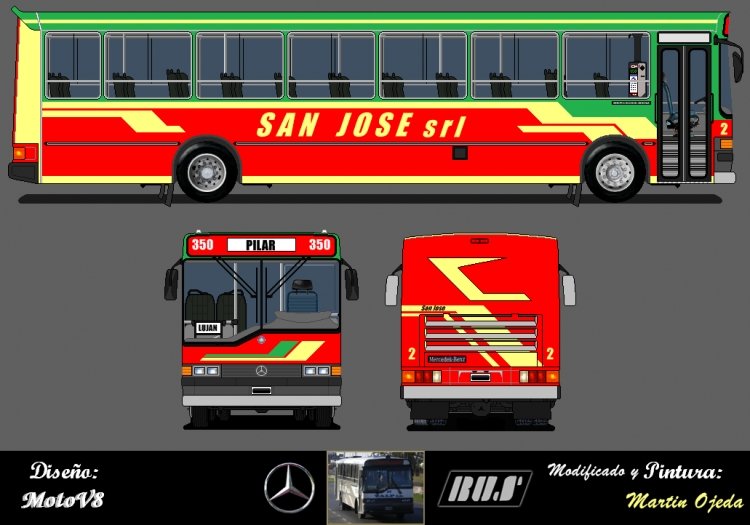 San José S.R.L. - Dibujo - Bus
Dibujo de un Bus con el esquema de la San José.
Palabras clave: Bus San José 350