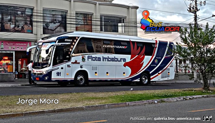 HINO RM1 - YAULEMA JR - FLOTA IMBABURA #161
Unidad elaborada por carrocerías YAULEMA JR. Modelo imitación de Marcopolo .
Imágen de Jorge Mora 
