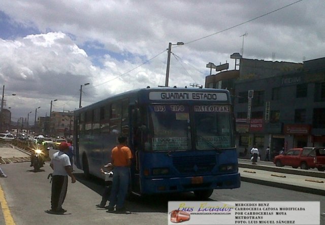Mercedes Benz (Frontalizado) Carroceria CATOSA  reformado por MOYA (en Ecuador)
BUS TIPO de Quito
Reformado por carrocerias Moya
Coop Metrotrans
EXTRAIDA DE BUSECUADOR
Palabras clave: Mercedes Benz (Frontalizado) Carroceria CATOSA, reformado por MOYA