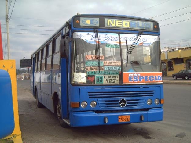 Mercedes-Benz OF 1721 - Carroceria Neobus (en Ecuador) - Puruha
Servicio Especial Carroceria NeoBus Transporte Urbano
                               PZS 007
Palabras clave: Mercedes Benz OF 17 21 Carroceria Neobus