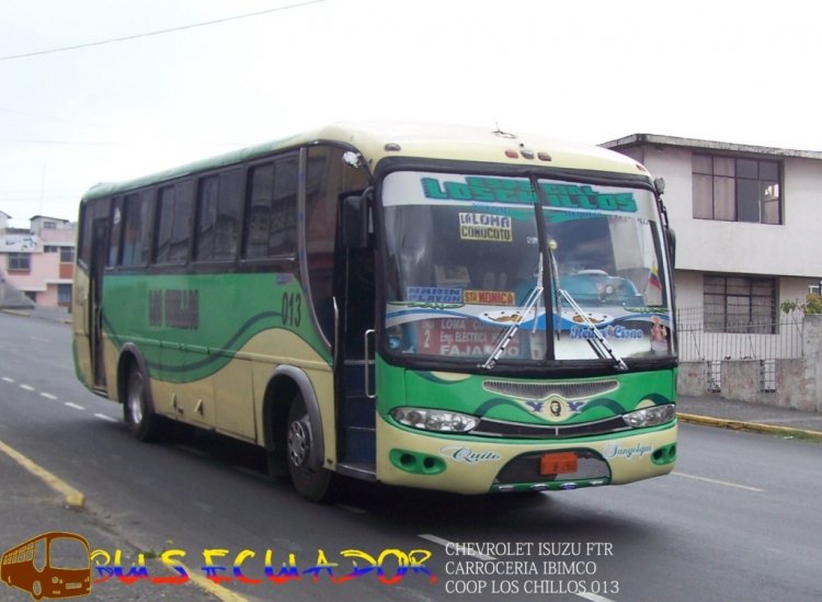 Chevrolet Isuzu FTR Carroceria Ibimco
Coop Los Chillos
Movil 013
Palabras clave: Chevrolet Isuzu FTR Carroceria Ibimco