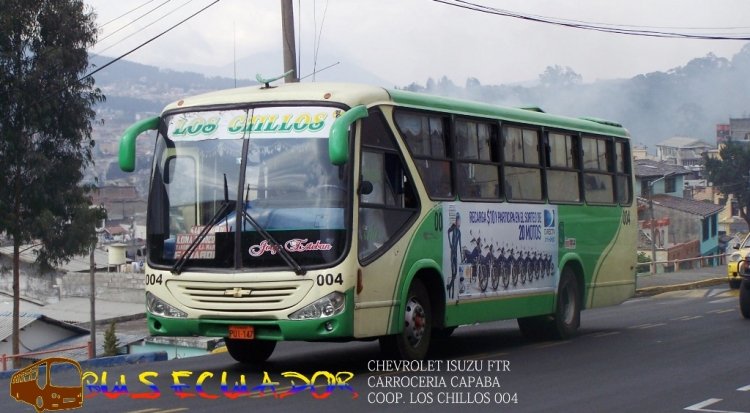 Chevrolet Isuzu FTR Carroceria Capaba
Coop Los Chillos
Movil 004

Palabras clave: Chevrolet Isuzu FTR Carroceria Capaba