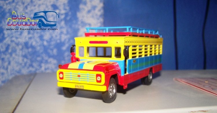 CHIVA COLOMBIANA SOBRE CHASIS FORD
KBA497
http://galeria.bus-america.com/displayimage.php?pos=-28316
http://galeria.bus-america.com/displayimage.php?pos=-28317
http://galeria.bus-america.com/displayimage.php?pos=-28318

Segundo Fasciculo de la Colección Autobuses del Mundo 
Palabras clave: Segundo Fasciculo de la Colección Autobuses del Mundo
